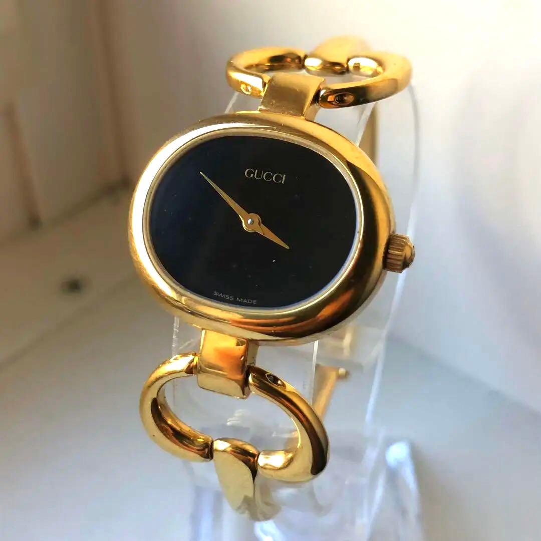 GUCCI 1600 電池新品　ゴールド 腕時計 チェーンリンクデザイン c1da02b2df887856047a3c66b42217