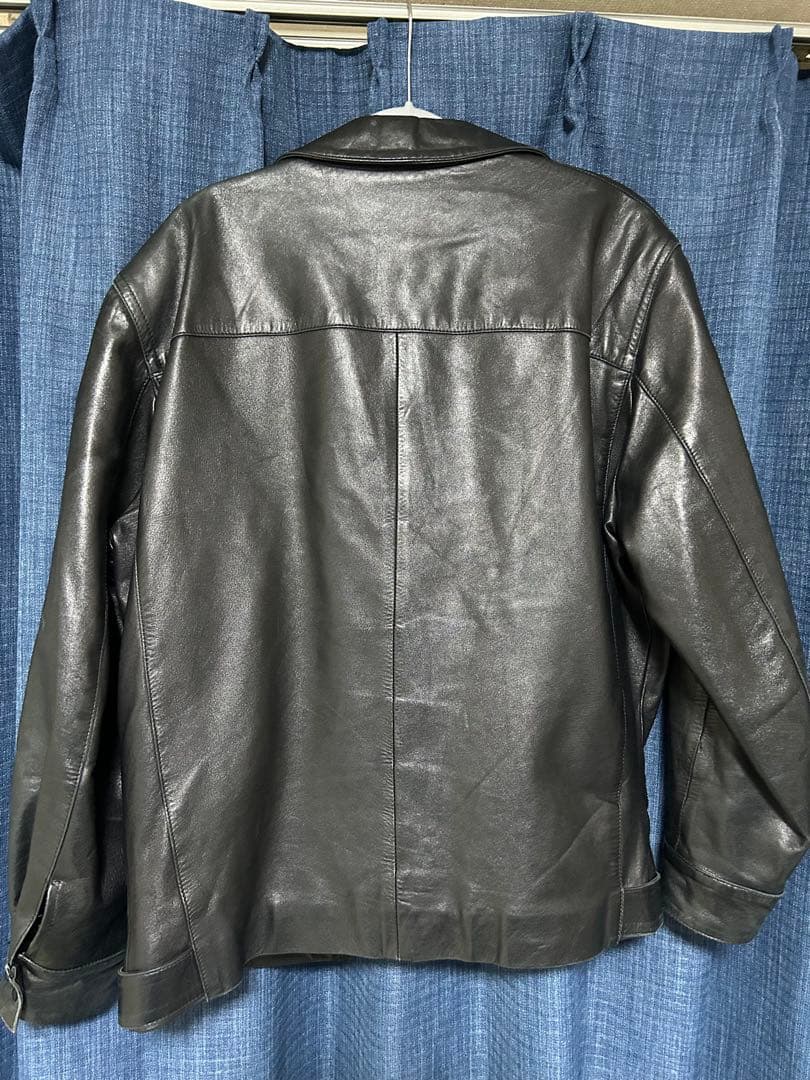 アニエスベーオム レザーシングルライダースジャケットの通販はau PAY