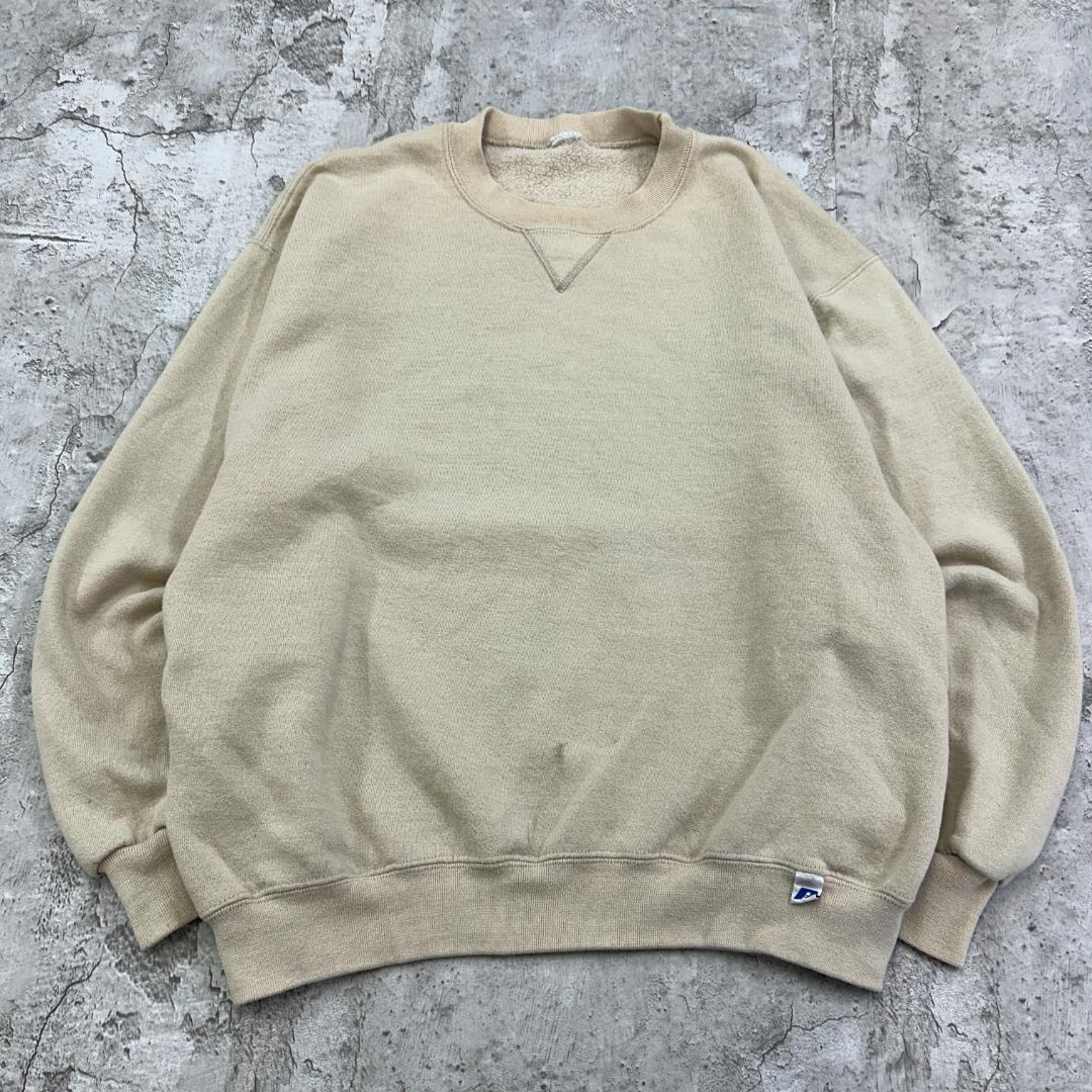 ラッセルアスレチック 前V ブランク ソリッド スウェット 古着