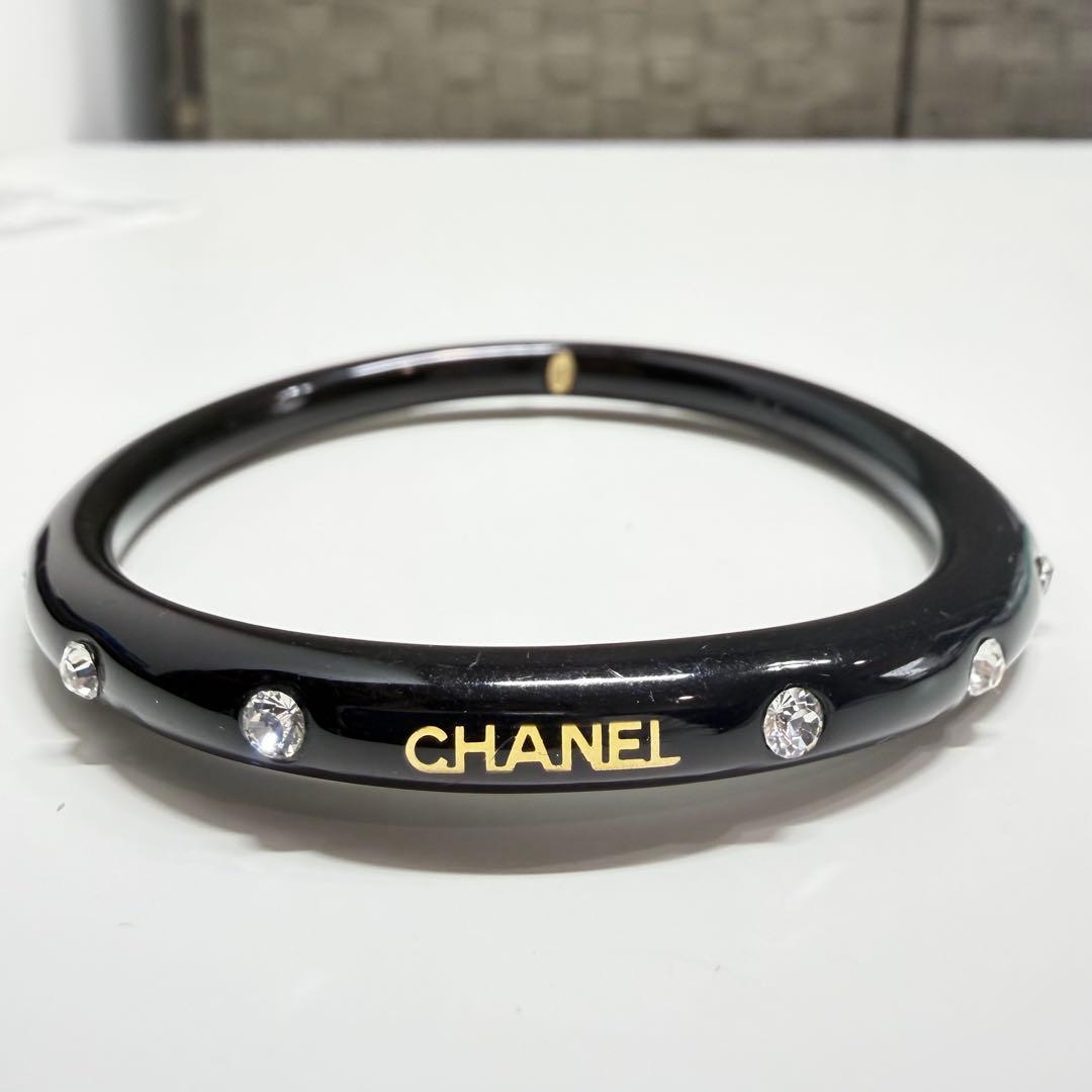 オ*ム様 CHANEL ブラック クリスタルバングル シャネル プルミエール メタル チェーン H7019 ブラック 新品 | かめ吉