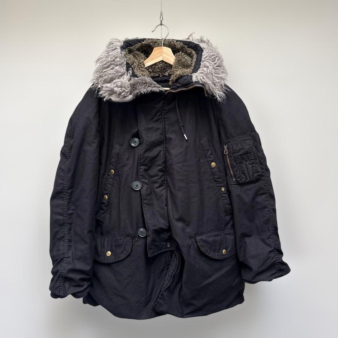 A*i様 Waiper 米軍　軍物　N-3B DEEP BLACK染め MILITARY（ミリタリー） 実物 新品 米軍 N-3Bフライトジャケット BLACK