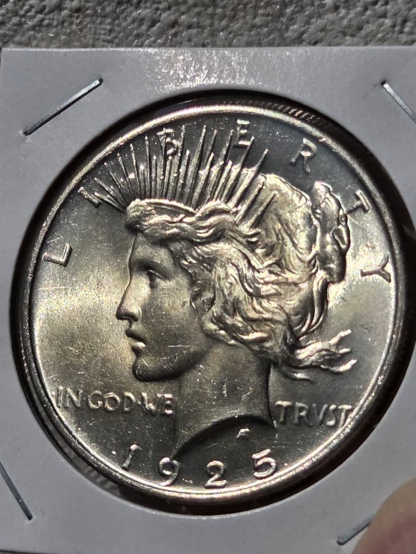 アメリカ合衆国　ピースダラー(1ドル)銀貨　1925 アメリカ 1ドル銀貨 1925年 ピースダラー サンフランシスコ鋳｜NJ