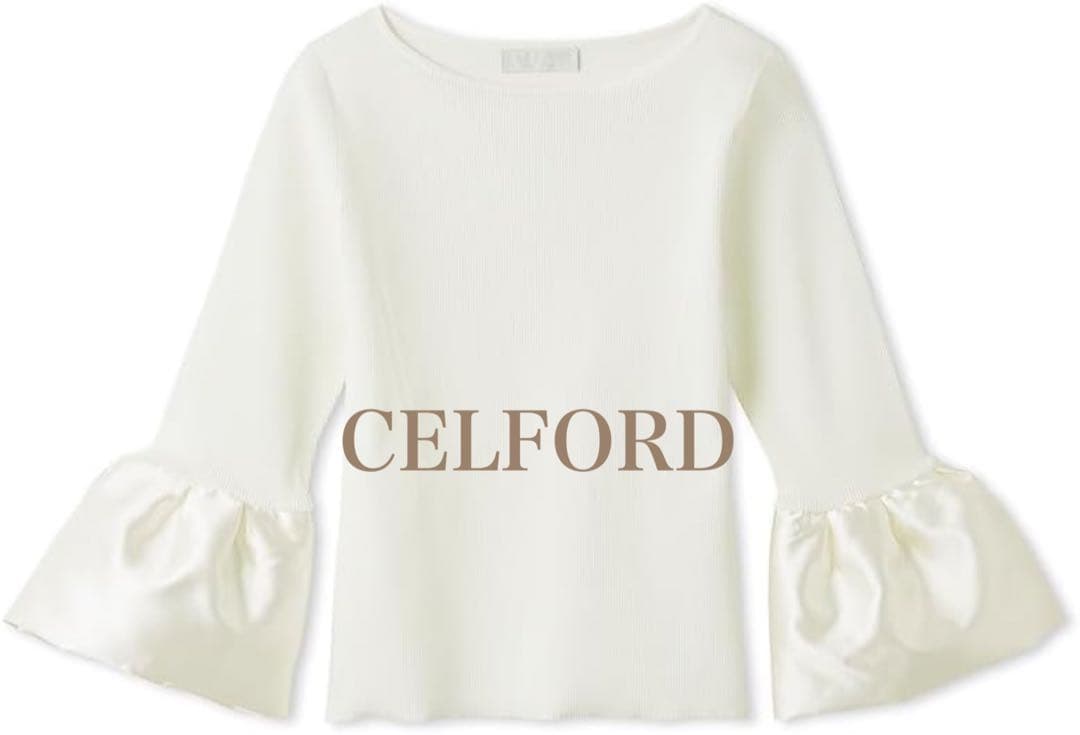セルフォード CELFORD ベルスリーブリブニットプルオーバー 38 楽天市場】CELFORD セルフォード ベルスリーブリブニットプルオーバー