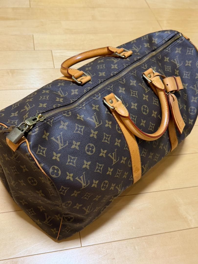 ルイヴィトン キーポル50 モノグラム ボストンバッグ 正規品 ルイヴィトンキーポル50 USA製 14145 ブラウン ユニセックス