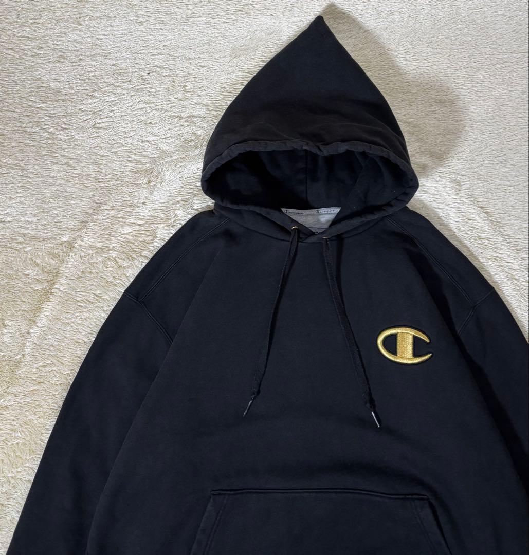 Champion スーパーフーディ　ヘビーウエイト　コーンヘッド　刺繍　パーカー Champion スーパーフーディ ヘビーウエイト コーンヘッド 刺繍 パーカー