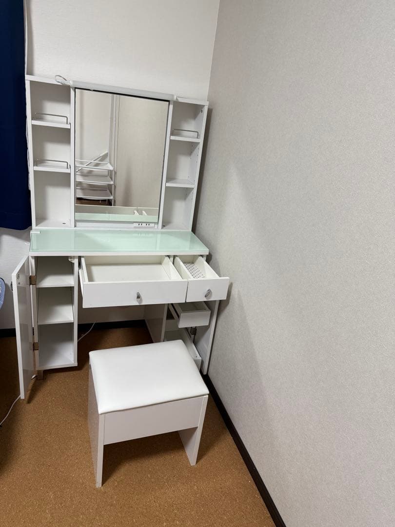 ニトリ　ドレッサー　コナ　ホワイト ニトリ 両袖ドレッサー(コナ3 WH/SI) - 通販 | 家具とインテリアの通販