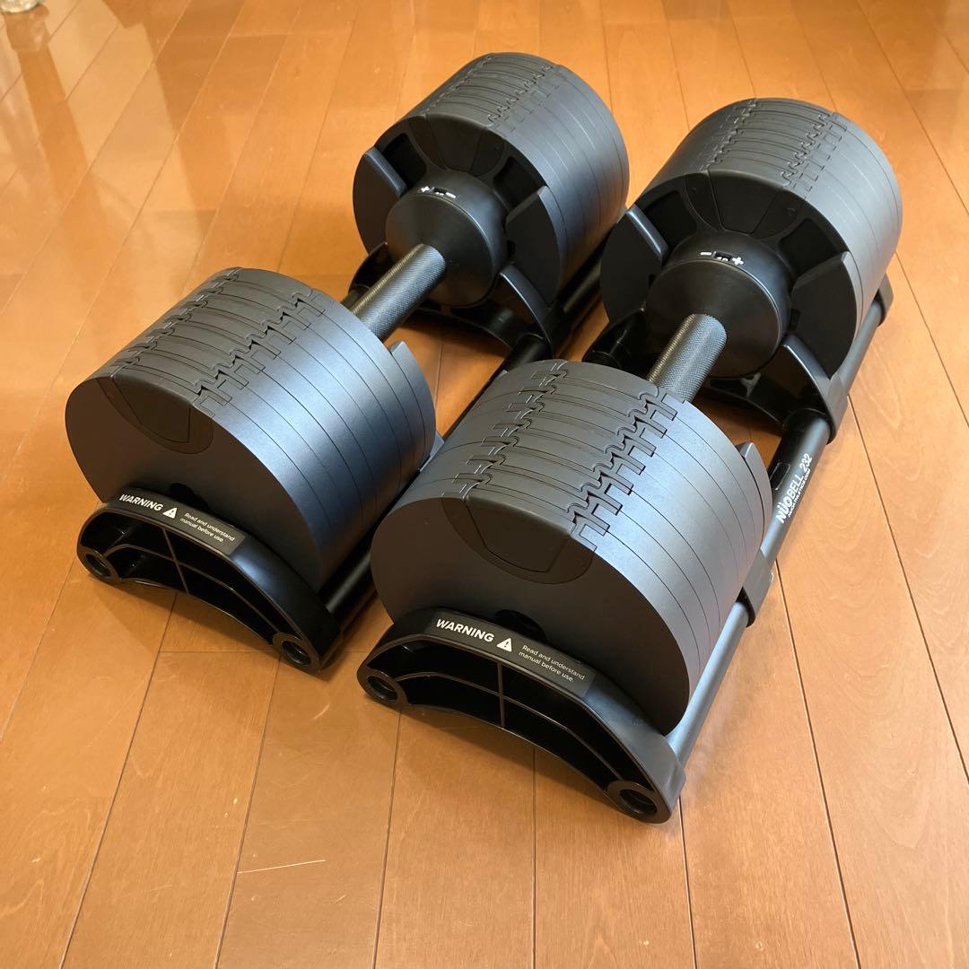 【直接引取　美品】フレックスベル32kg 2個セット　可変式ダンベル　NUO TOP FILM フレックスベル 2kg刻み 32kg flexbell 可変式ダンベル 32kg
