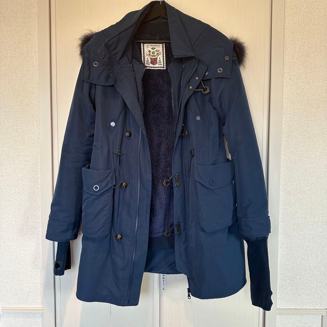 SLY N3Bミリタリーモッズコート（ロング） スライ ネイビー - メルカリ