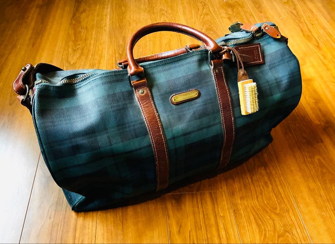 POLO RALPH LAUREN/PVC×レザー/ ボストンバック POLO RALPH LAUREN ポロラルフローレン PVCレザー ボストンバッグ