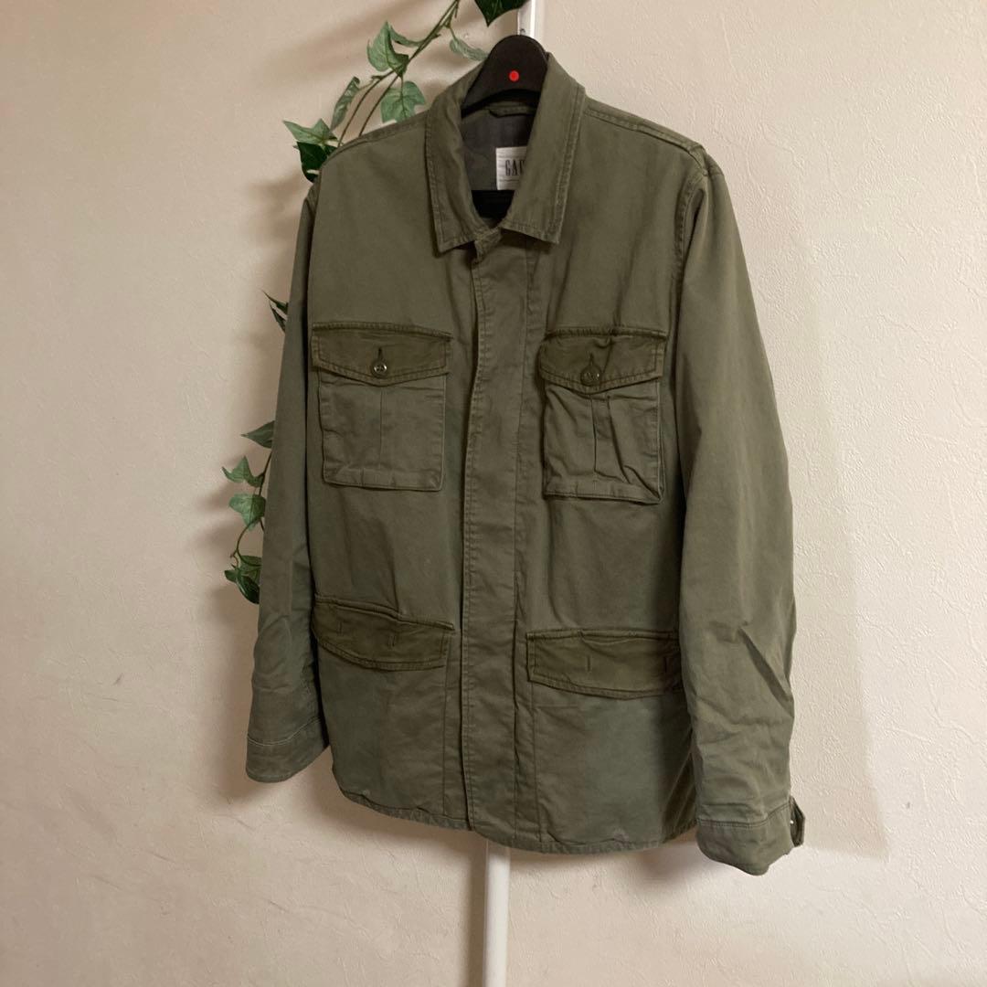 ミリタリージャケット オリーブグリーン GAP 迷彩 アウター ジャケット