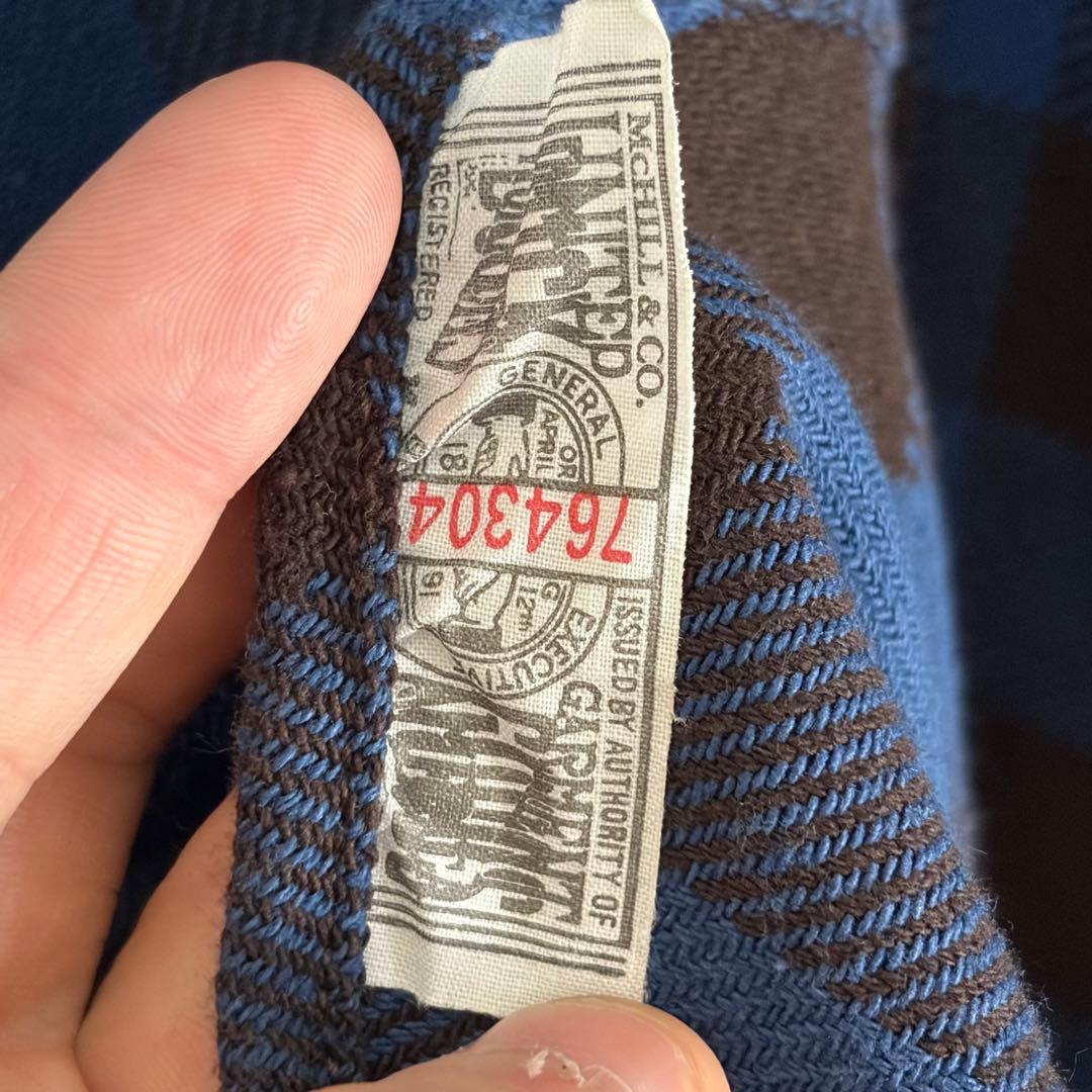 N-801 toys mccoy トイズマッコイ ブロックチェックシャツ ブルー