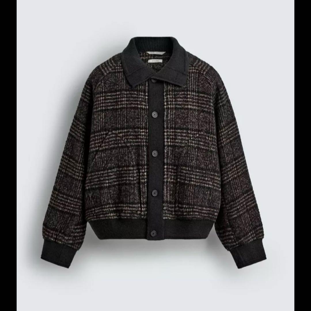 ZARA ザラ リブ襟切り替えジャケット M レビュー】ZARA リブ襟切り替えジャケットがかっこいい！