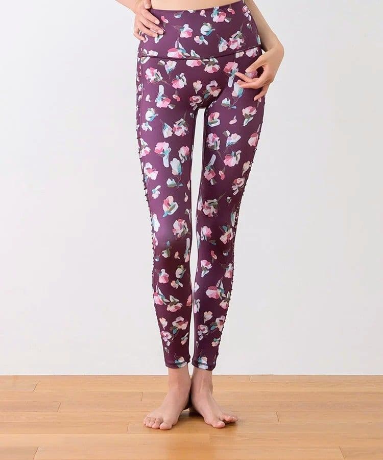 SUKALA　ローズプリントレギンス SUKALA】ローズプリントレギンス(XS・S・M・Lサイズ ブラック