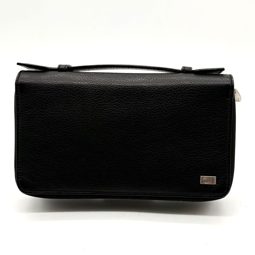 極美品】ダンヒル オーガナイザー 長財布 ダブルジップ レザー