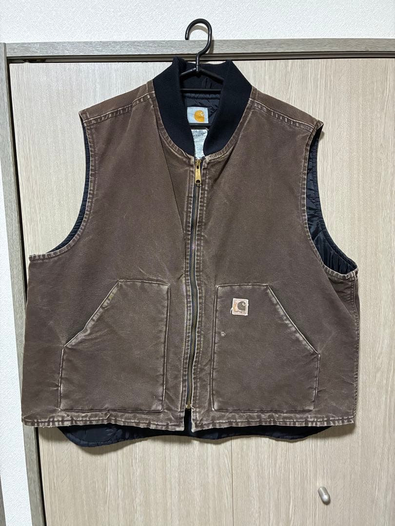 Carhartt カーハート ダックベスト V02 DKB 2XL - メルカリ