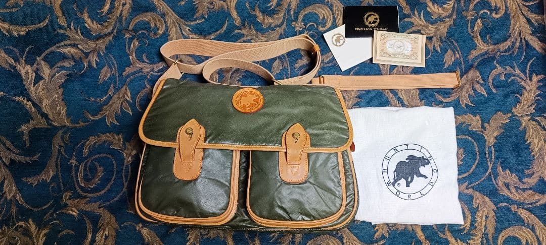 HUNTING WORLD オリーブグリーン ショルダーバッグ HUNTING WORLD ショルダーバッグ オリーブグリーン - メルカリ