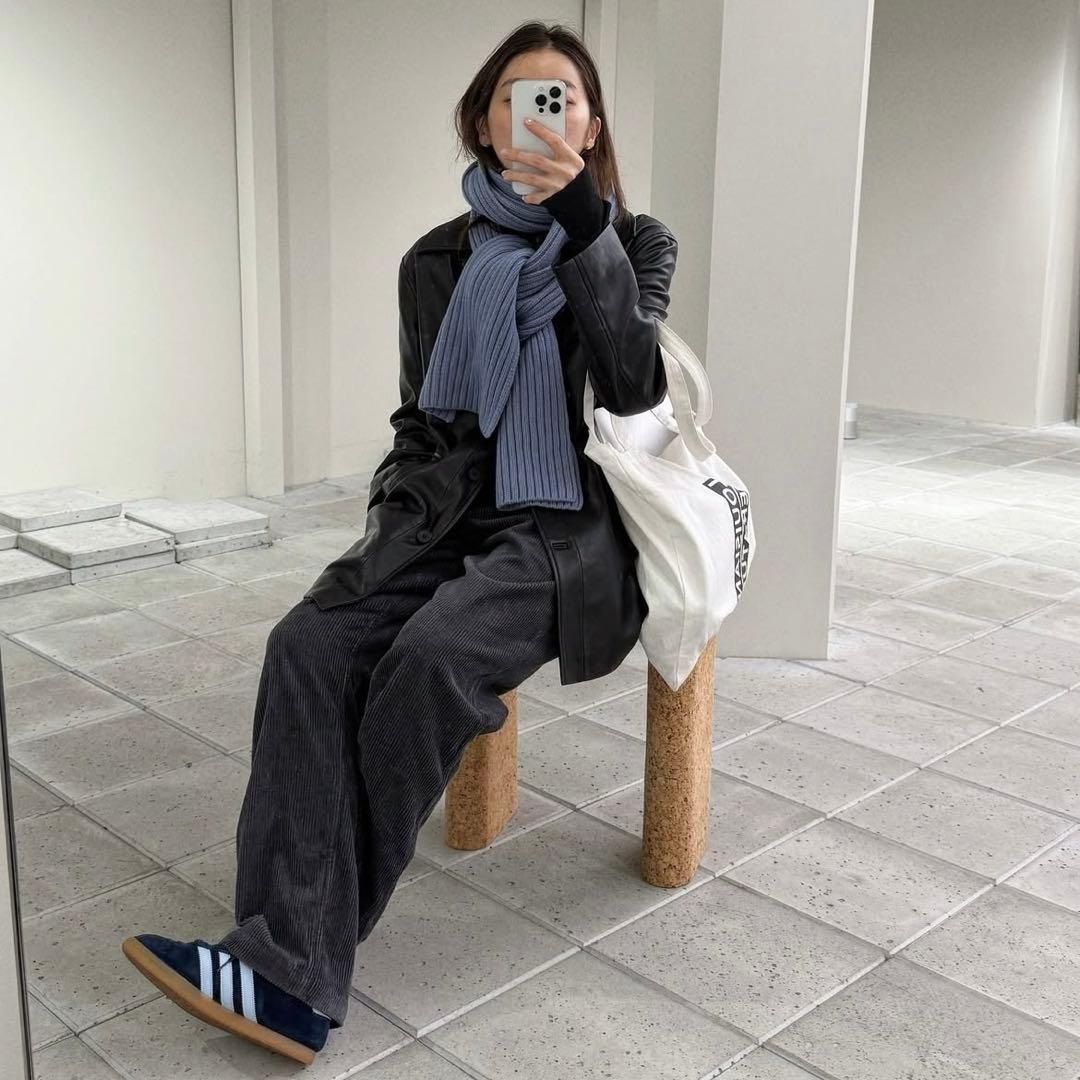 todayful】Rib Knit Mufflerアイスブルー《新品・未使用》 - メルカリ