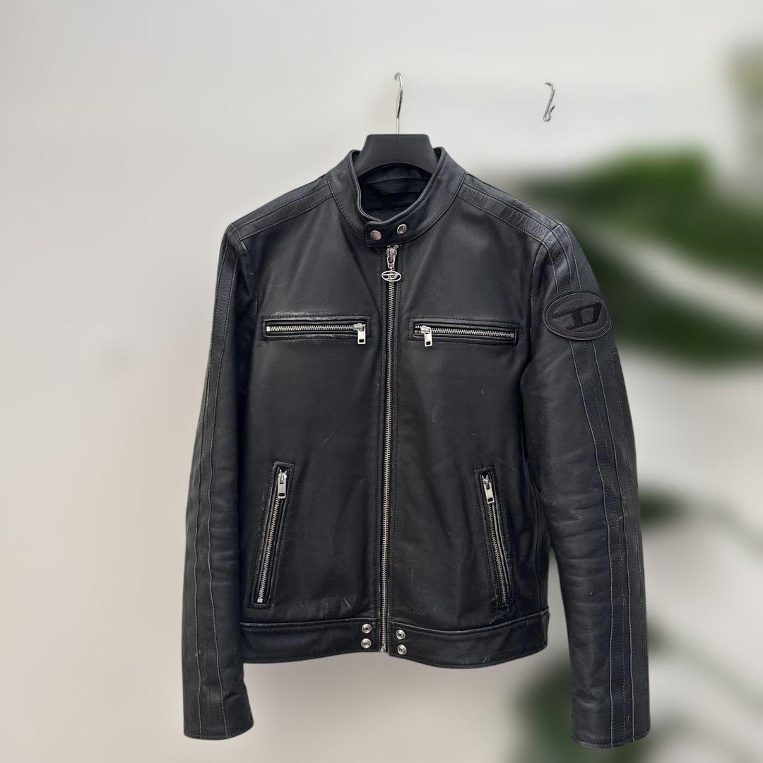 DIESEL レザージャケット L Diesel L-Carver レザージャケット | ブラック | FARFETCH JP