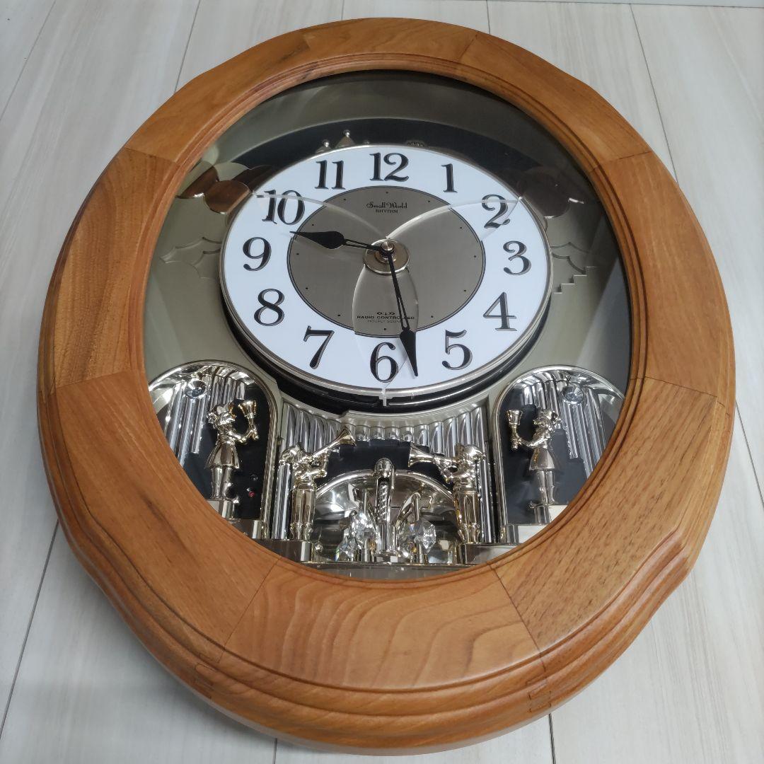 30曲入り からくり時計 スモールワールド 4MN422RB RHYTHM Small World スモールワールド からくり時計 4MY623 からくり