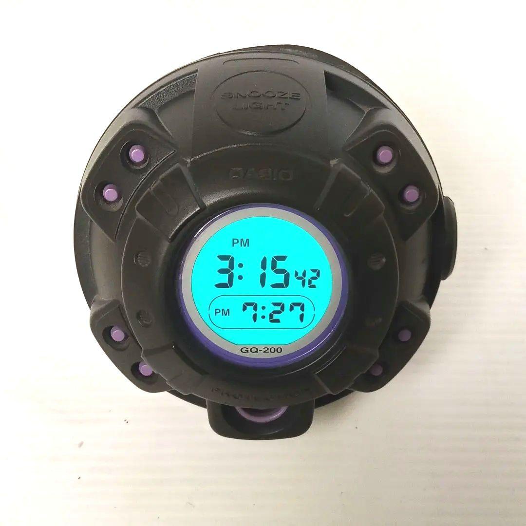 CASIO GQ-200 デジタル置時計 黒/紫 レアカラー CASIO GQ-200 デジタル置時計 黒/紫 レアカラー CASIO GQ-200 デジタル