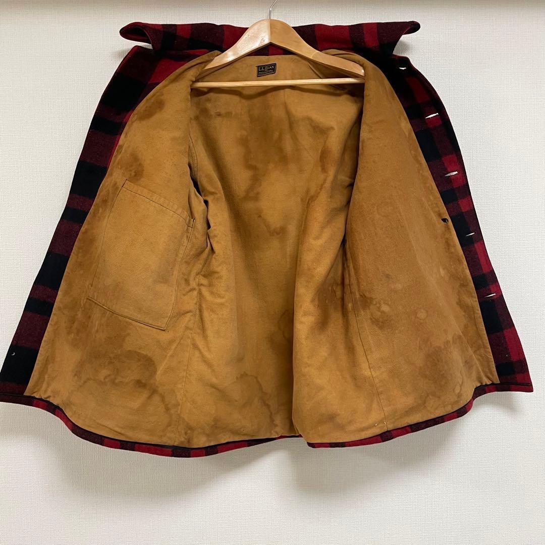 希少 30’s L.L.Bean ハンティングコート　バッファローチェック筆記体