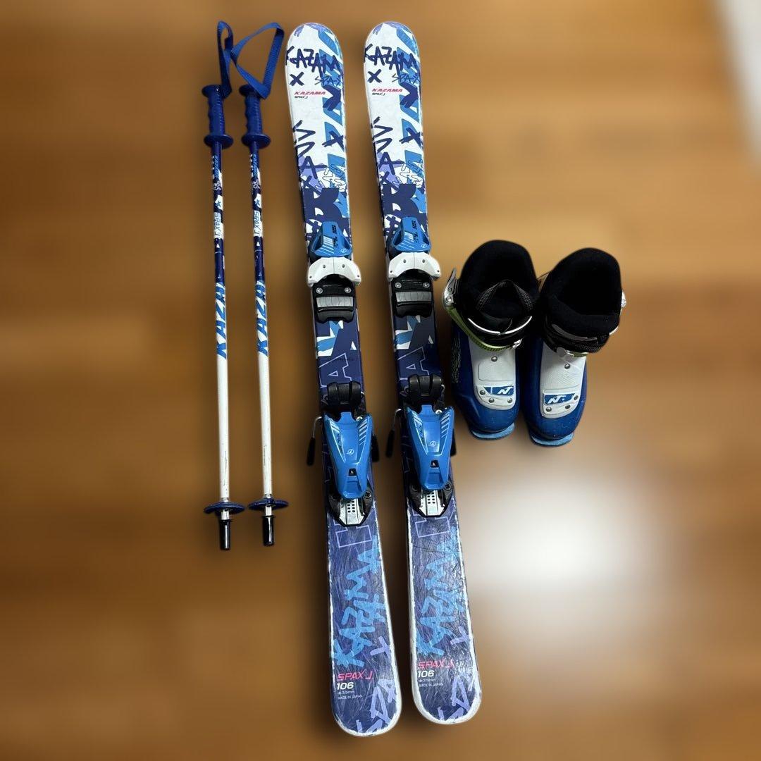 KAZAMA スキーセット/NORDICAブーツ18.0-19.5㎝ NORDICA（ノルディカ） スキーブーツ 22.5-31.5cm メンズ レディース
