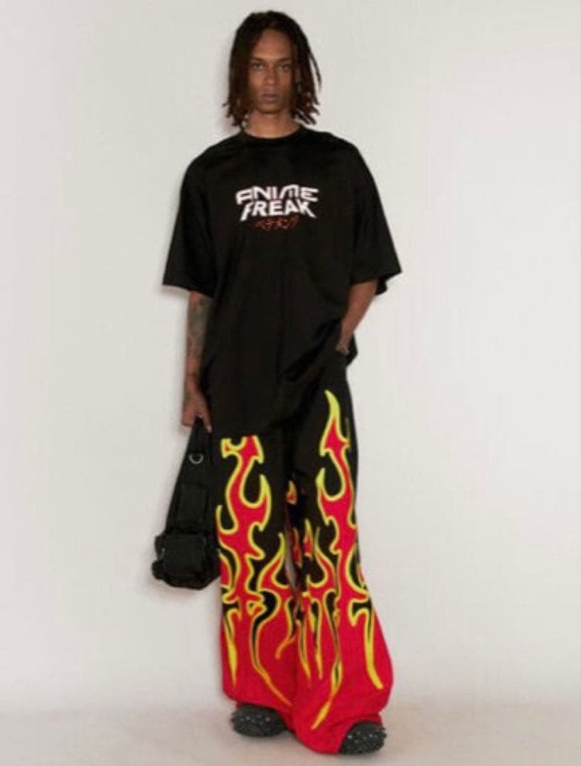 VETEMENTS Fire Big Shape Jeans ファイヤー Vetements Fire Big-shape Jeans in Red for Men | Lyst