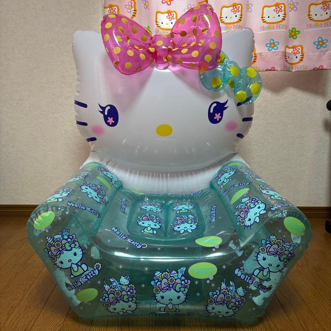 ハローキティ サンリオ当たりくじ　エアーチェア 透明 ピンク 11/1（金）～順次発売！「ハローキティ50thアニバーサリー当りくじ