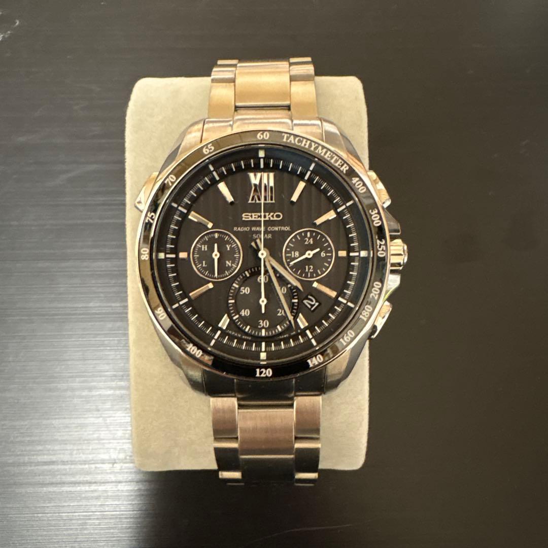 美品 SEIKO SAGA153 ソーラー電波時計 セイコーブライツ SEIKO（セイコー） 腕時計 SAGA153 ブライツ クロノグラフ ステンレス