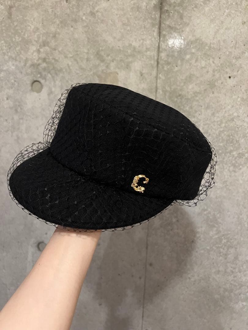 カシラ　MIKEY6 キャスケット　チュール ca4la MIKEY チュール キャスケット ブラック CA4LA｜Yahoo!フリマ（旧