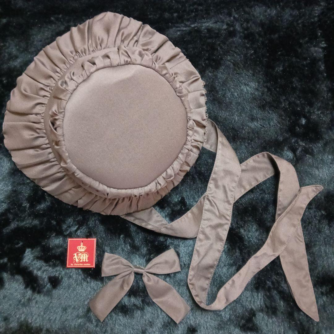 ヴィクトリアンメイデン　エレガントギャザードールハット　ウィンターリーフ Victorian maiden | ヴィクトリアンメイデン ヘアアクセサリー (USED