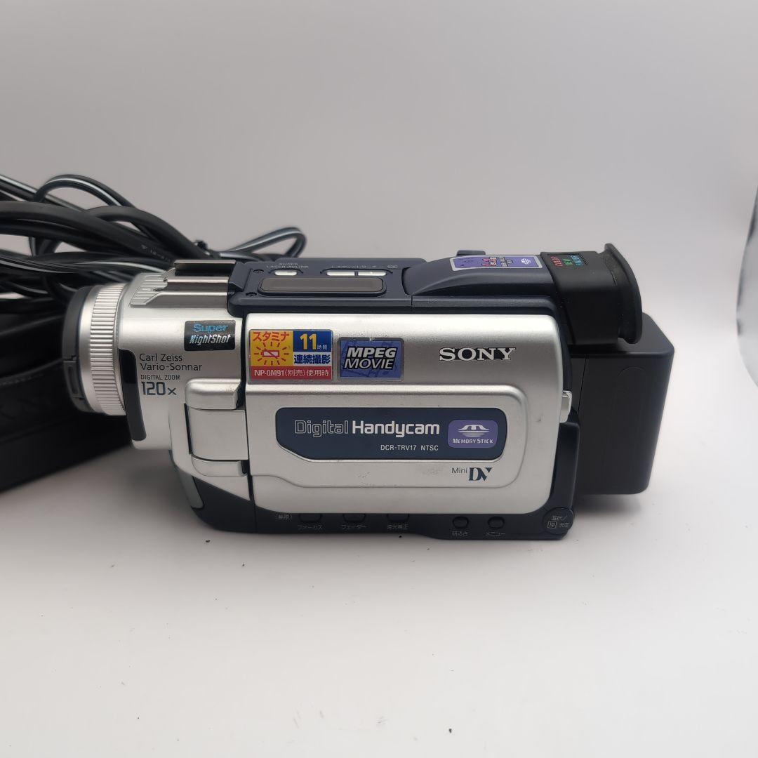 外観美品 miniDVのダビングに SONY ビデオカメラ DCR-TRV17 miniDVのダビングに！ SONY ビデオカメラ DCR-TRV17