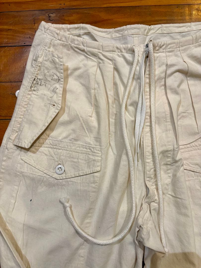 50s フランス軍 アルパインスノーパンツ ビンテージ フランス軍 アルパインスノーパンツ 生成り M/Lサイズ | 古着屋DIGDIG