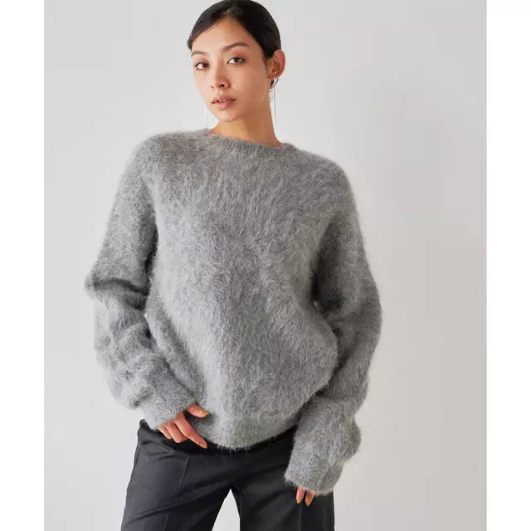 Whim Gazette スーリーアルパカプルオーバー 2024AW Whim Gazette｜スーリーアルパカクルーネックプルオーバー | Rakuten