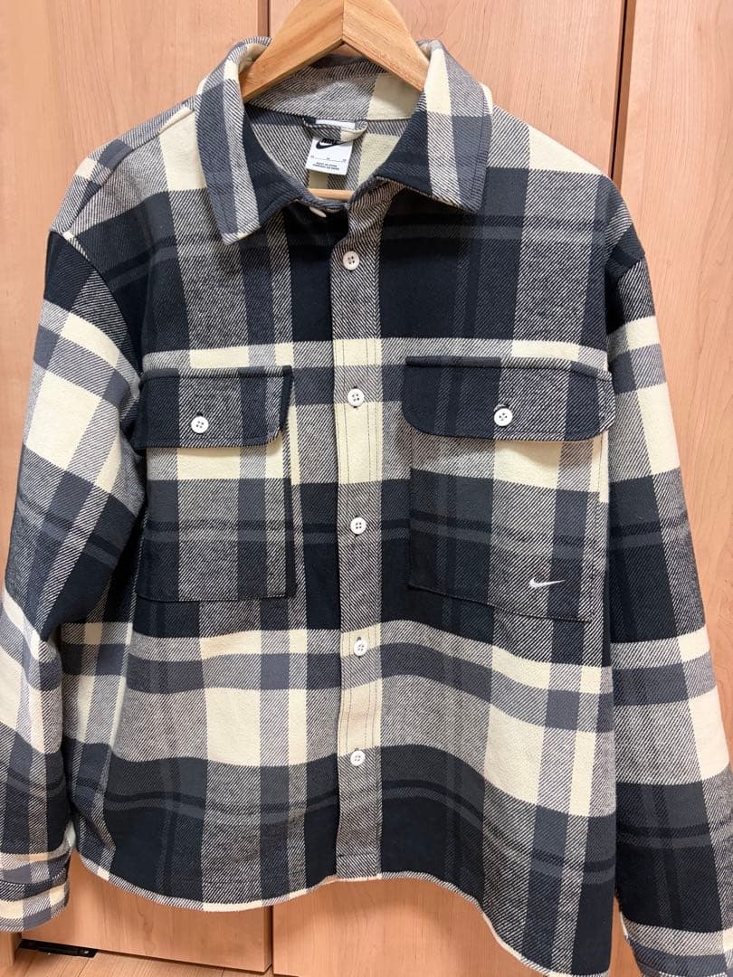 Nike チェック柄フランネルシャツ Mサイズ ☆NIKE x ERIC KOSTON☆コラボ☆SB フランネルシャツ☆追跡可 (Nike