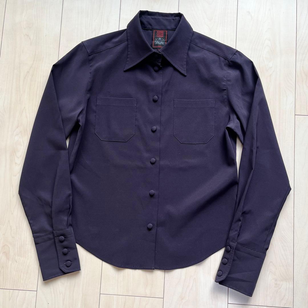 ジャンポールゴルチエ ストレッチシャツ ブラウス Jean Paul Gaultier（ジャンポール・ゴルチエ） ナイロンストレッチ