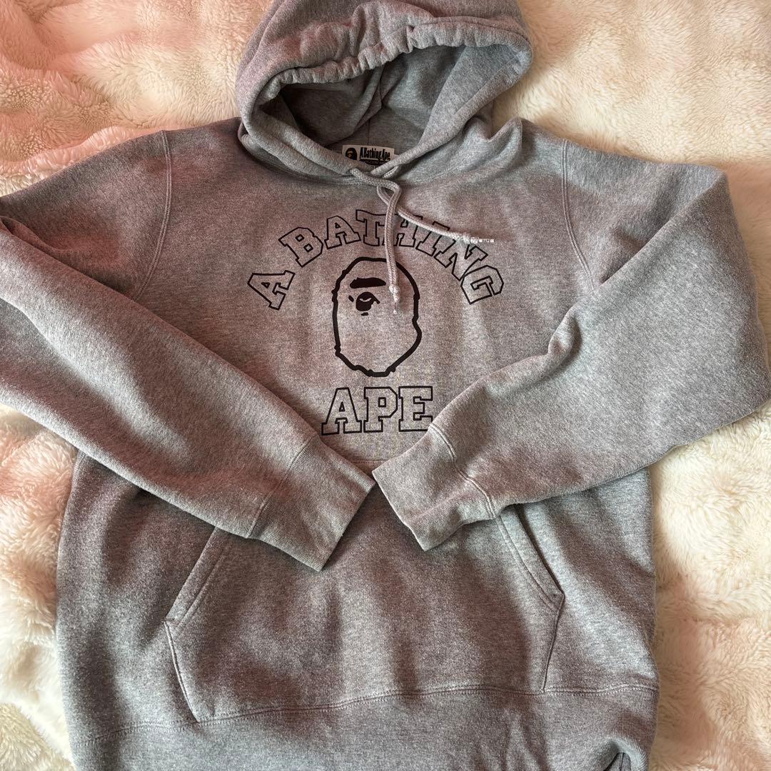 アベイシングエイプ☆モノクロエイプグラフィックパーカー A BATHING APE ア ベイシング エイプ Ponr Shark Full Zip Hoodie