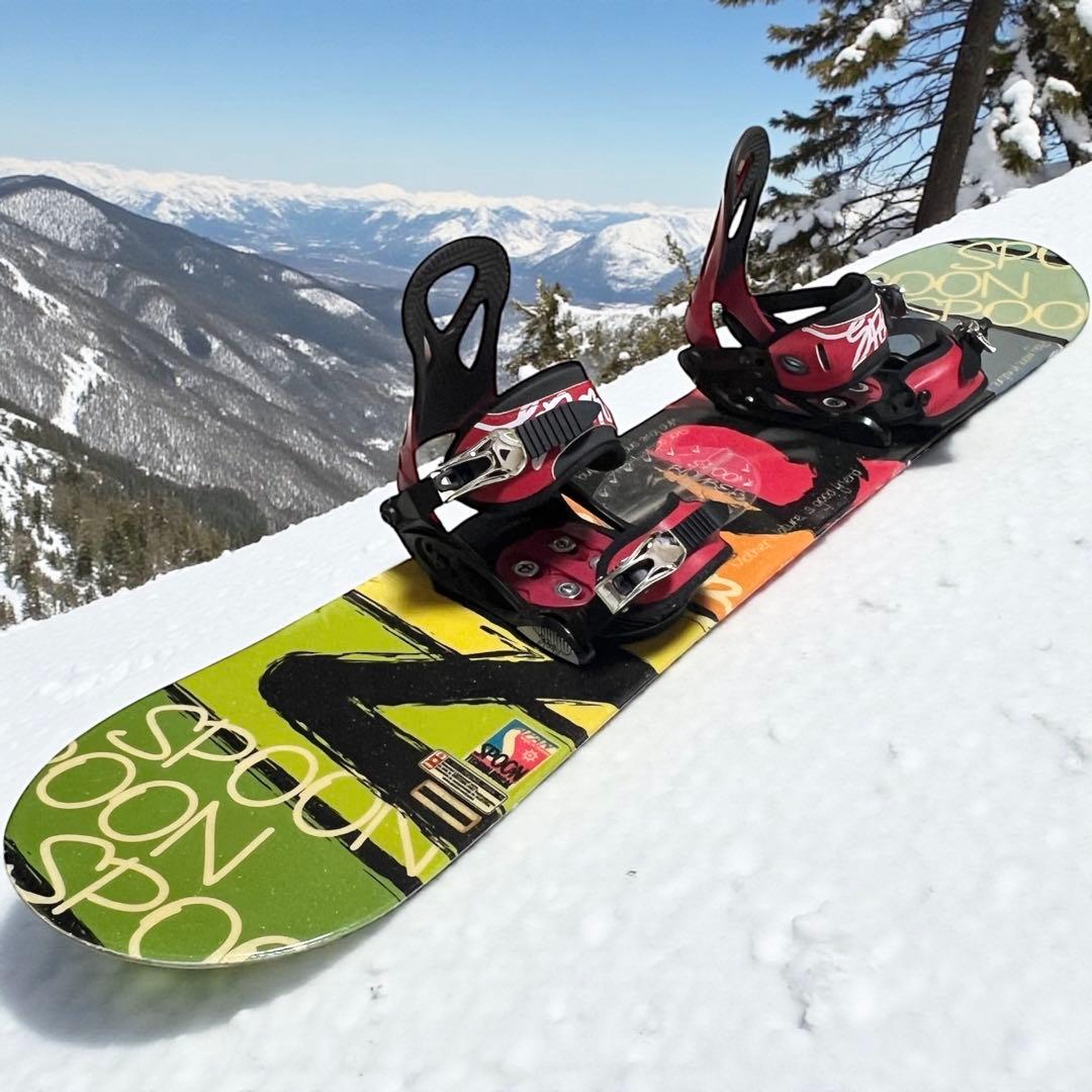 キッズ スノーボードセット SPOON スプーン BOMBER ボンバー　118 spoon BOMBER 110cm スプーン ボンバー キッズ スノーボード PH-05 XS