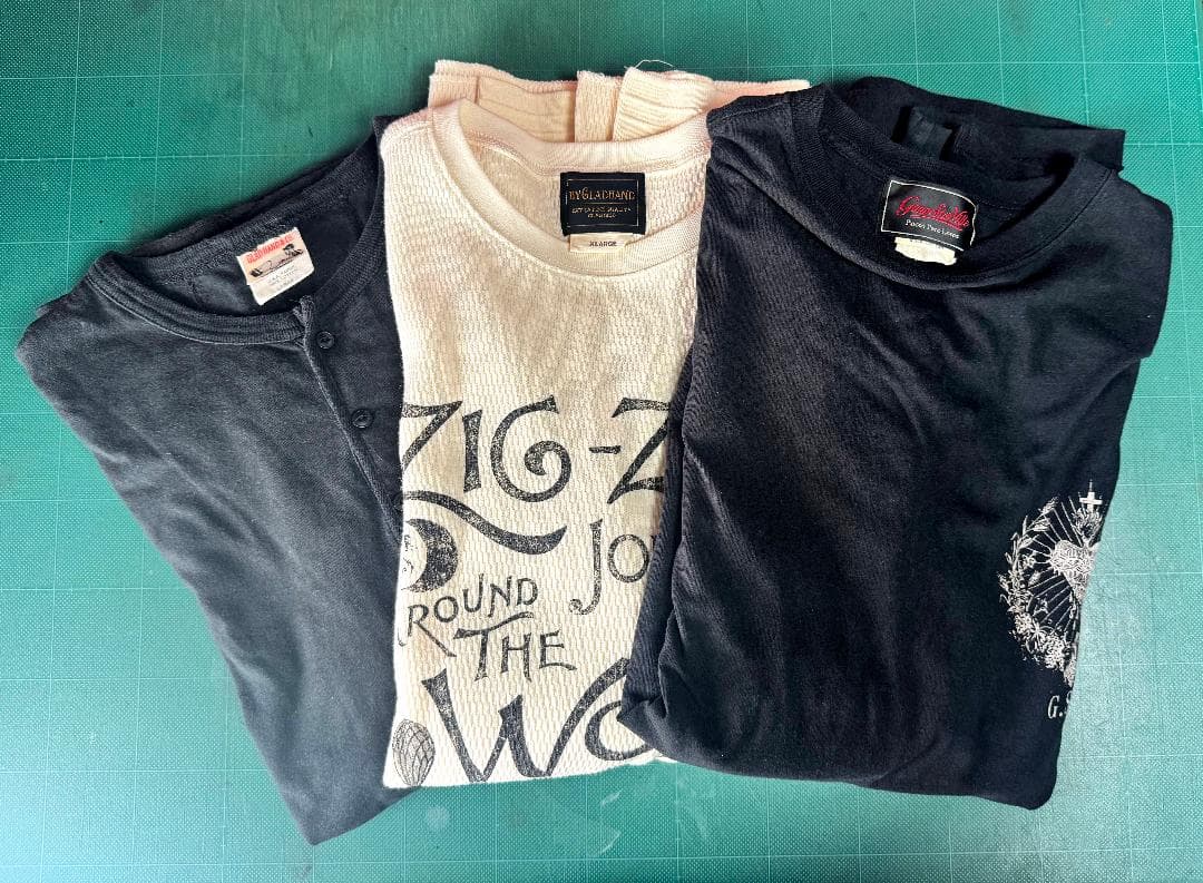 GLADHAND他　長袖Tシャツ3枚セット GLAD HAND（グラッドハンド） 長袖 Tシャツ ヘンリーネック フライス