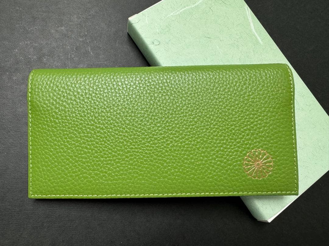 皇居 長財布 若草色 グリーン ロングウォレット ウォレット 金運