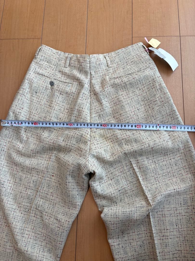 希少サイズ ネップ カスリ vintage 50s ウール スラックスロカビリー
