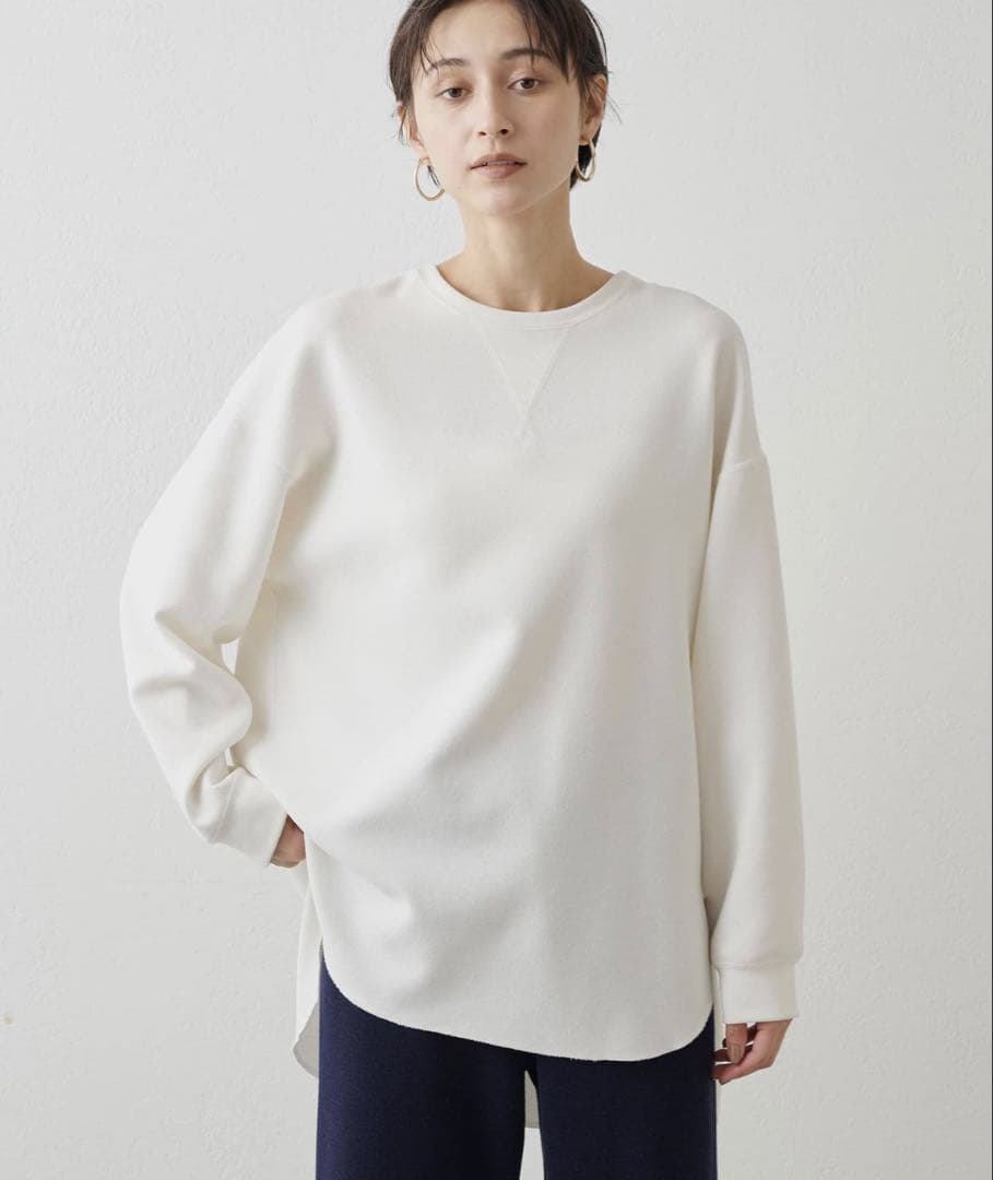 Whim Gazette（ウィムガゼット）Vガゼットプルオーバー　36サイズ Whim Gazette(ウィム ガゼット)｜Vガゼットプルオーバー/オフホワイト