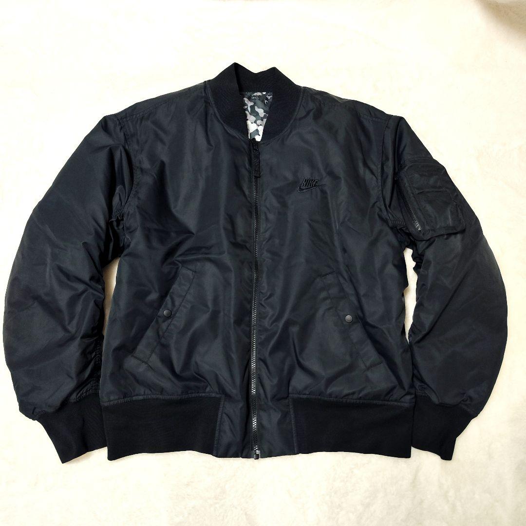 NIKE ナイキ Lサイズ MA-1 リバーシブル 迷彩 ジャケット カモ柄