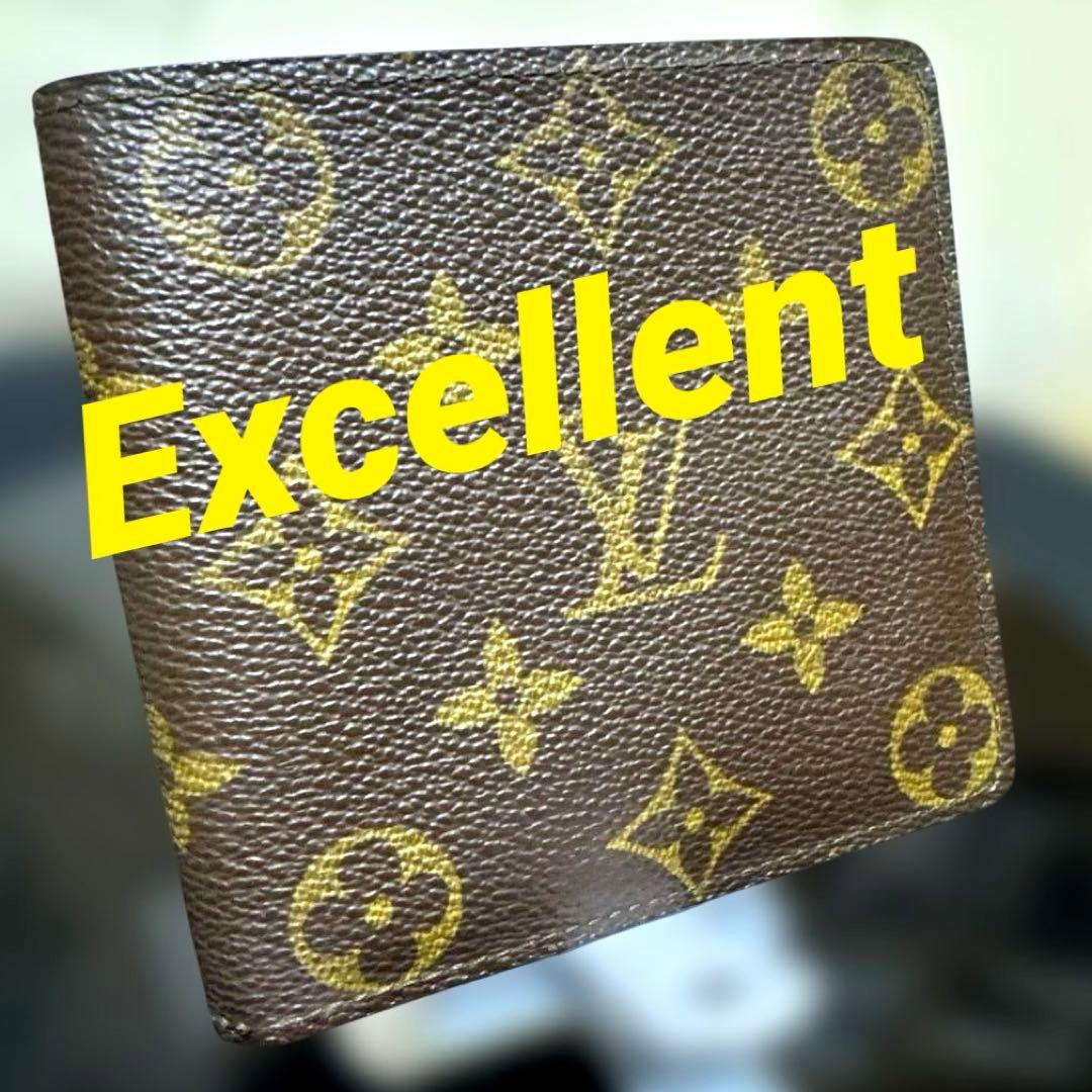 12☆優良品☆モノグラム ♪マルコ☆2つ折り財布☆コインポケットあり