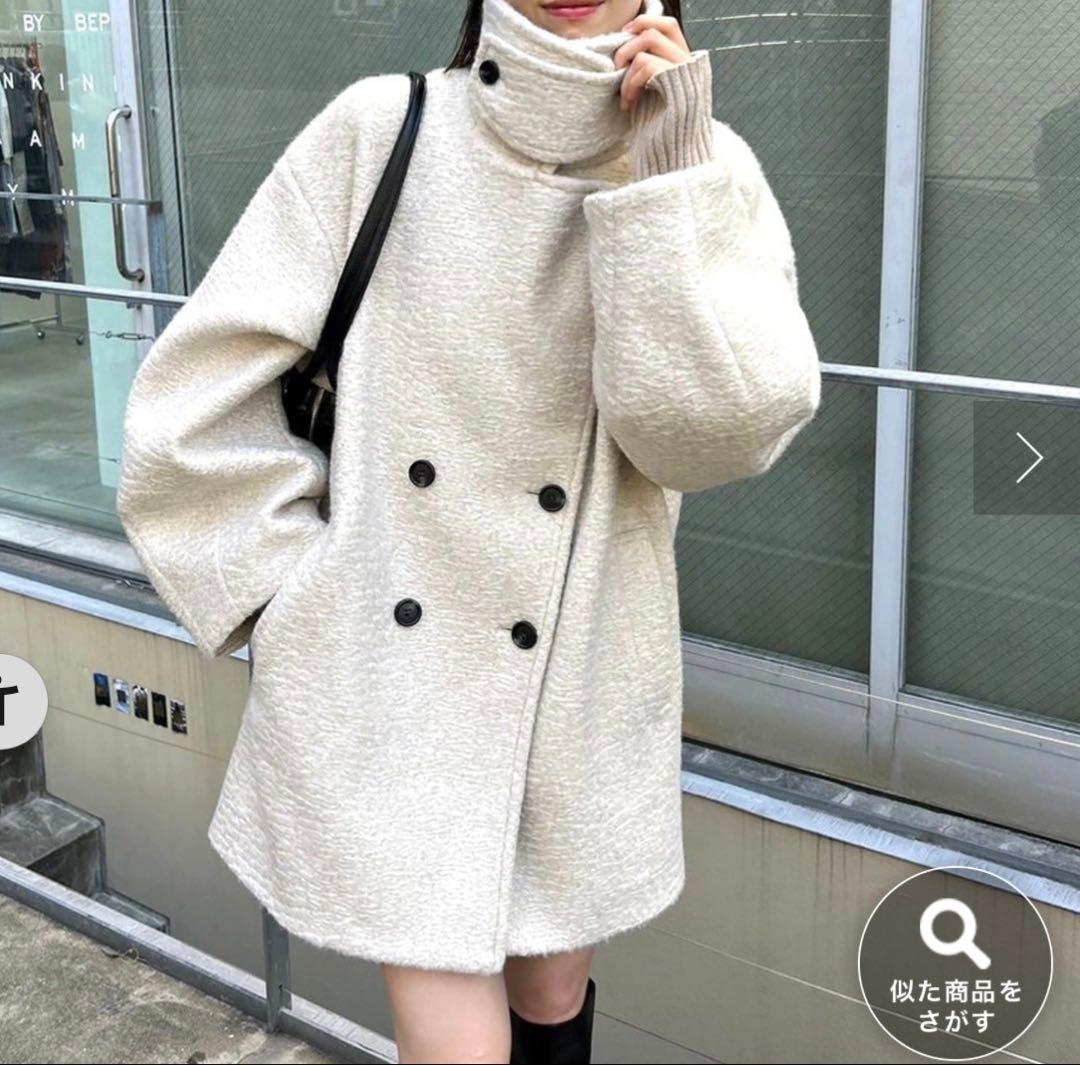 mystic シャギーミドルコート ウール混 シャギーミドルコート | mystic(ミスティック)レディース