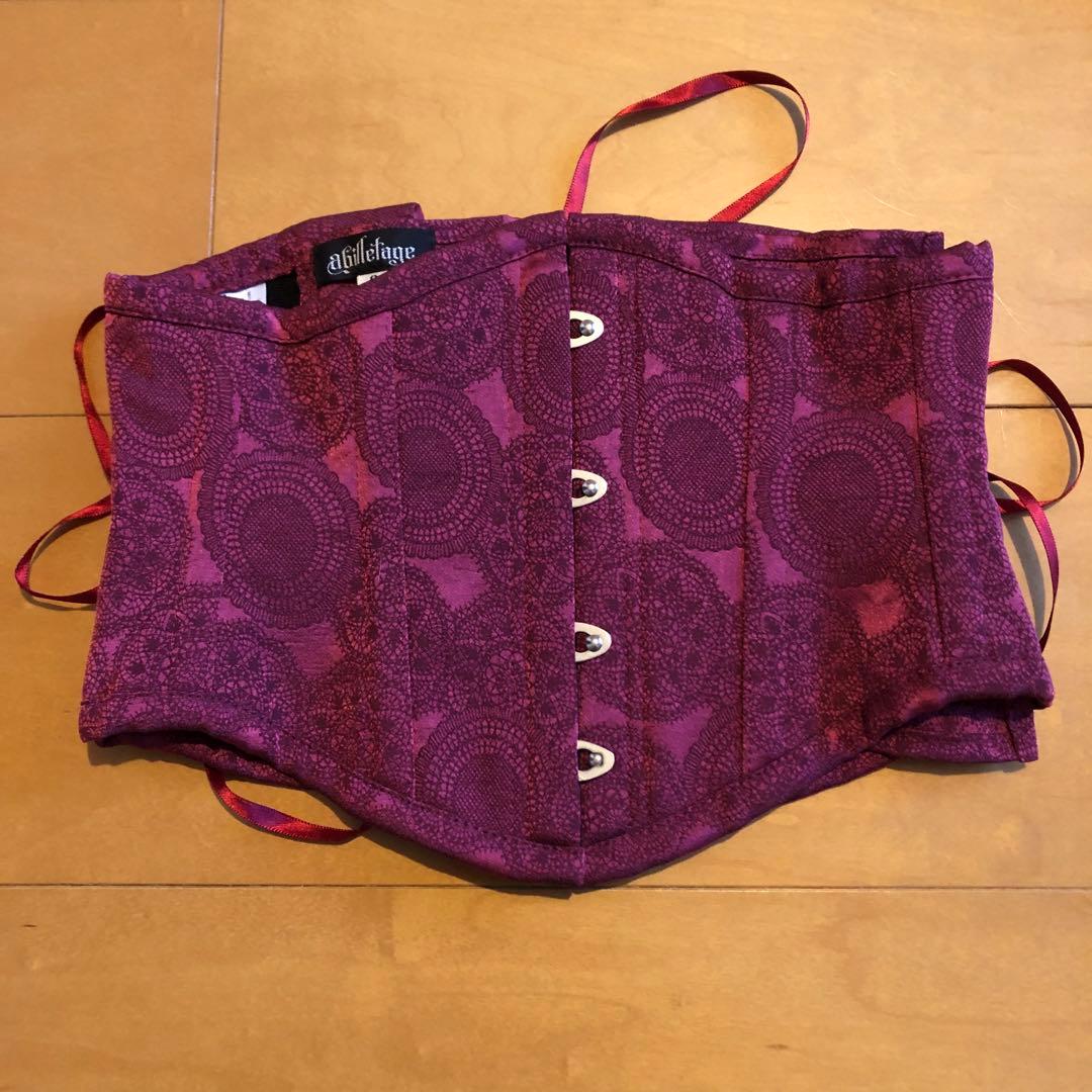 abilletageアビエタージュ　コルセット　赤　サイズ3 受注生産】ストライプチュールミニコルセット（レッド） - 【公式