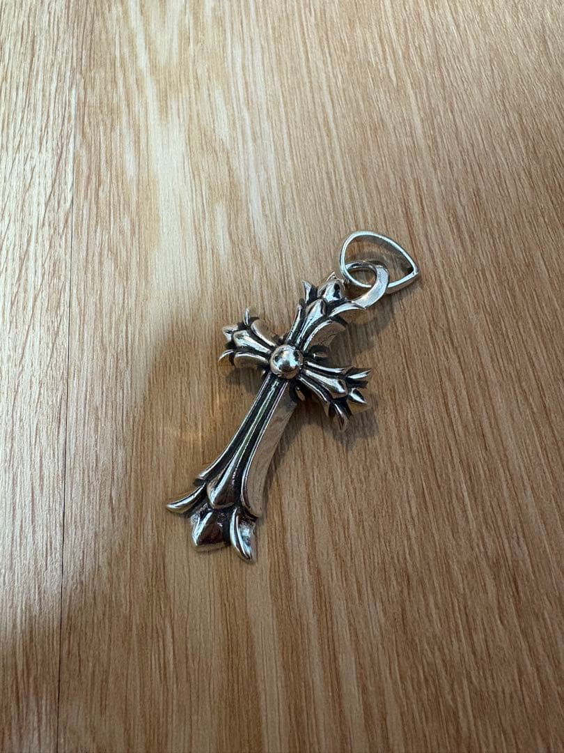 CHRONE HEARTS クロムハーツ ダブルCHクロスwithベイル CHROME HEARTS 銀座店 クロムハーツ ダブルCHクロス ウィズ ベイル