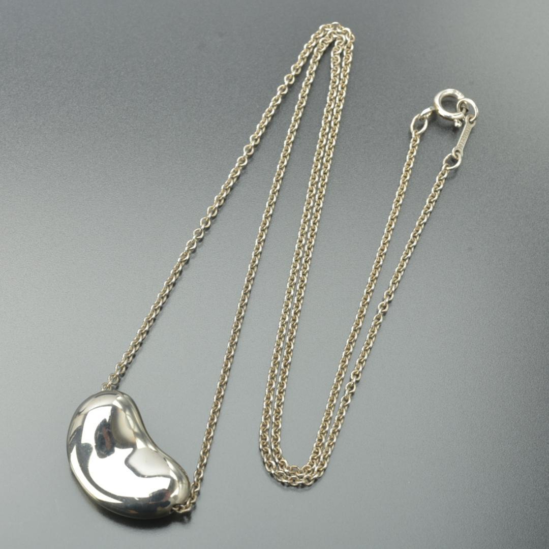 新品仕上げ◇ティファニー ビーン ネックレス ラージ SV925 シルバー