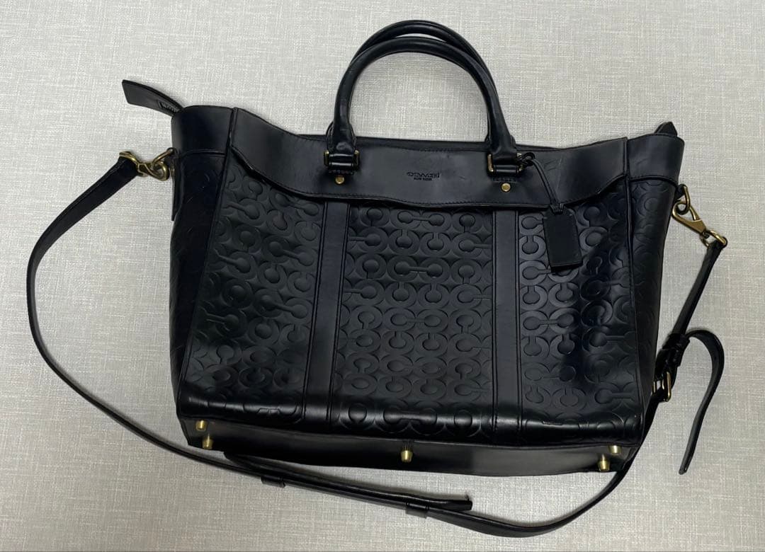 断捨離最終値下げ【coach】黒 レザー トートバッグ【グローブレザー】 コーチ トートバッグ レディース ブランド COACH レザー CP036 IMBLK