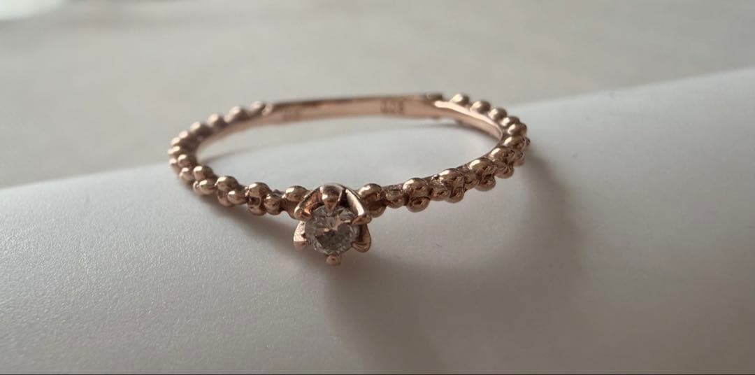 K10PGダイヤモンドリング ダイヤ0.05ct 12-13号 K10YG インフィニティ ダイヤモンド リング 0.70ct ダイヤ 10k 10金